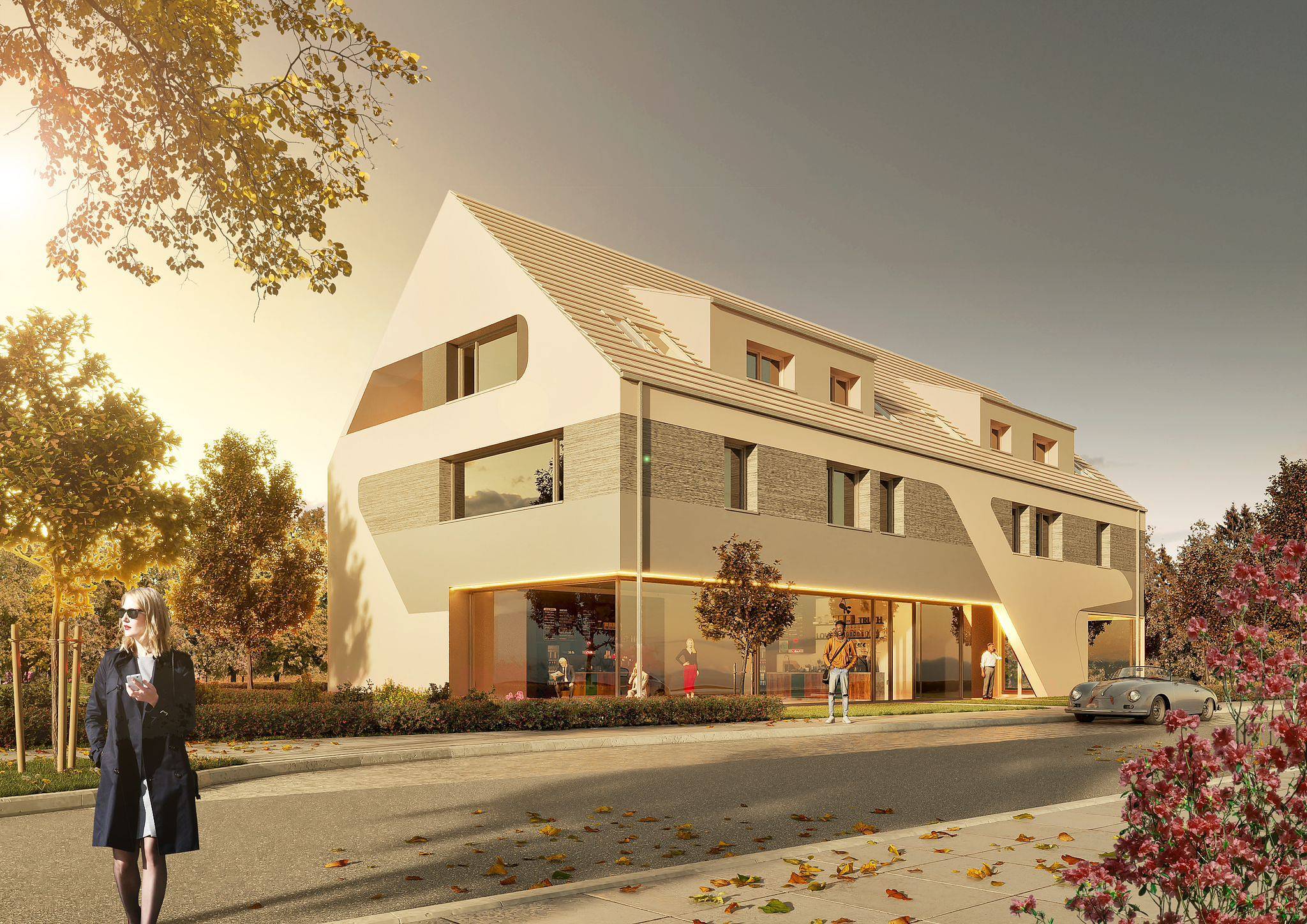 Bauprojekt BV Laustrasse 3, 70597 - Neubau MFH KFW40 QNG