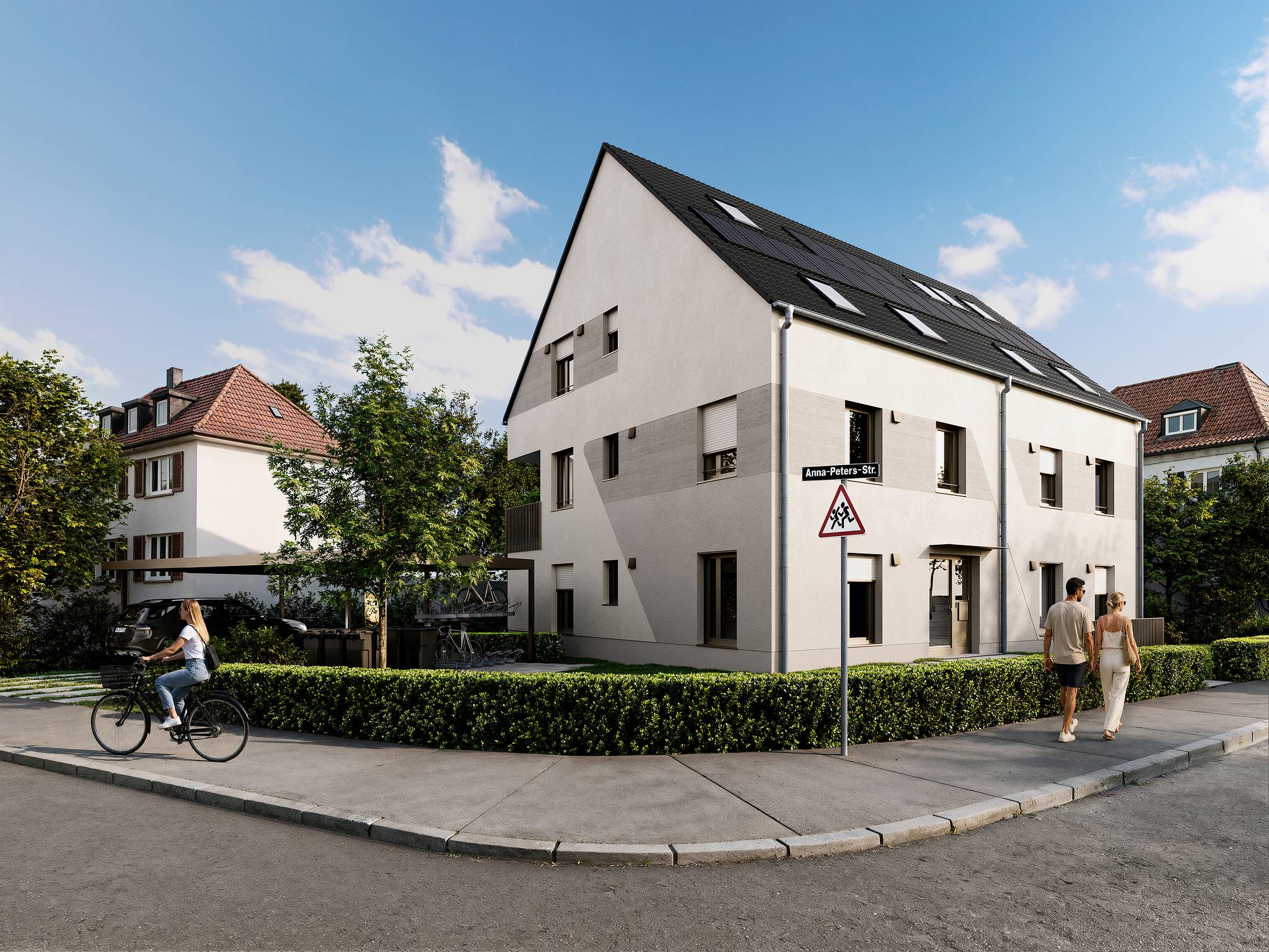 Bauprojekt BV Anna-Peters-Strasse 3, 70597 Stuttgart – Neubau MFH KFW40 QNG